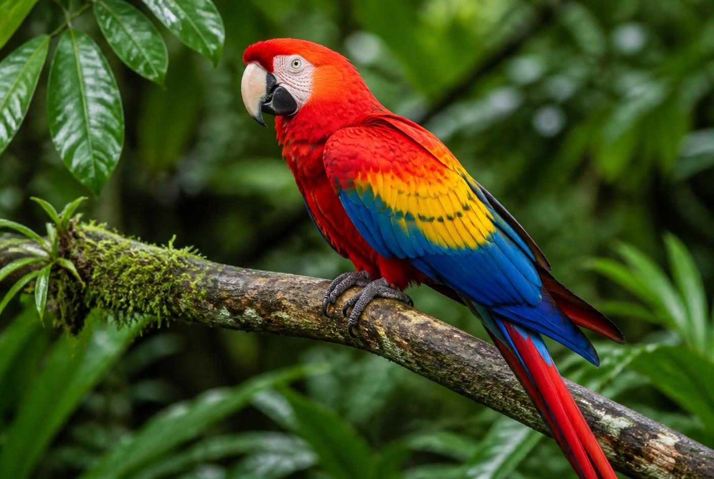Scarlet macaw in Corcovado National Park, Costa Rica's most biodiverse rainforest