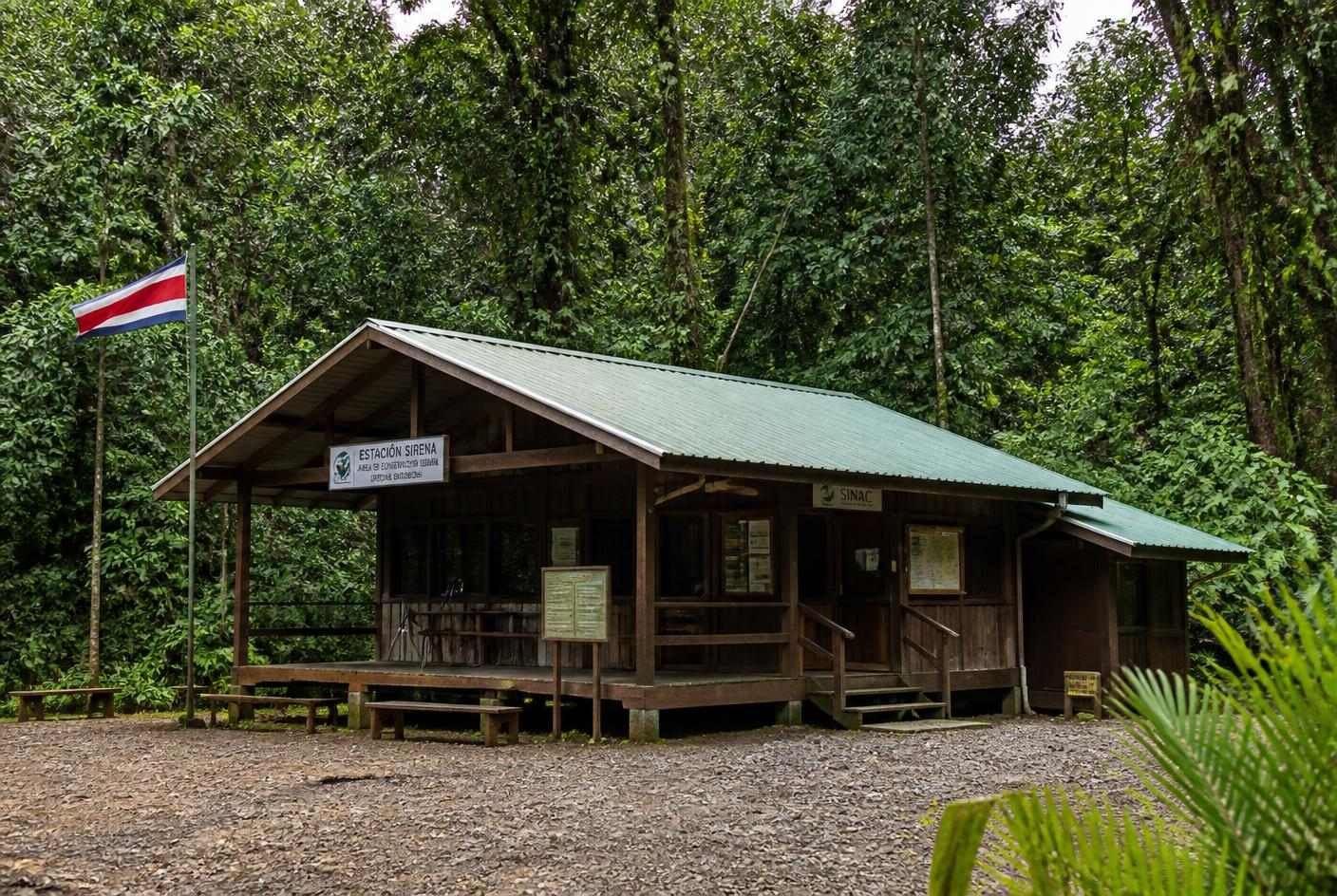 La Sirena Ranger Station, the main entry point to Corcovado National Park