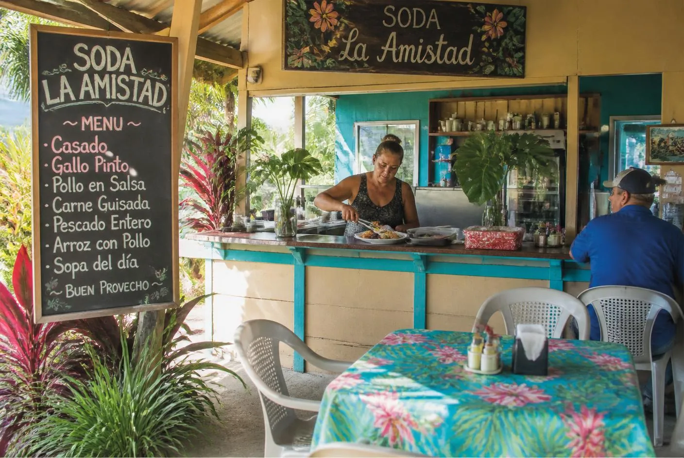 Family-run soda serving traditional Costa Rican food