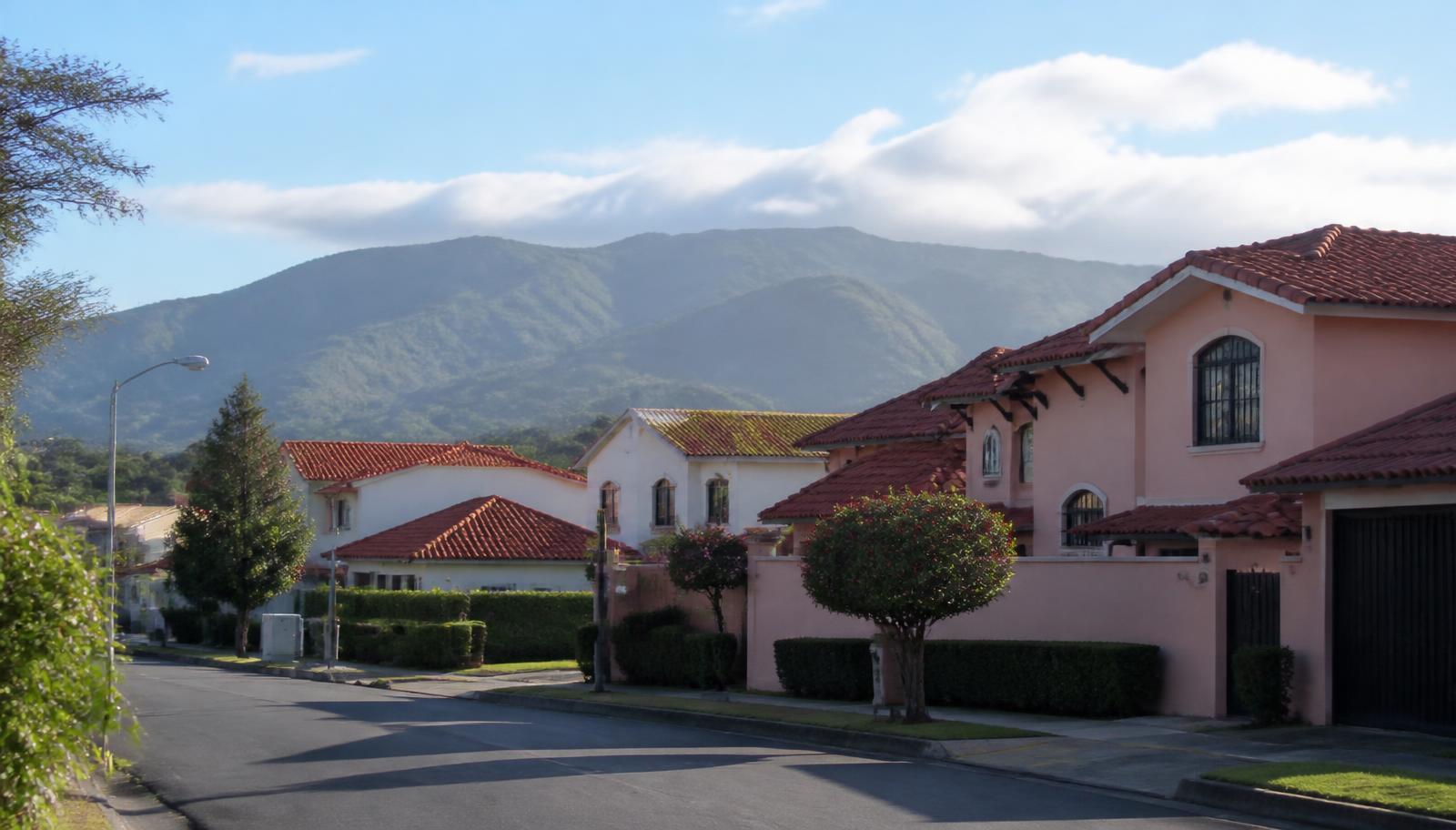 Central Valley neighborhood near San Jos&eacute;, Costa Rica