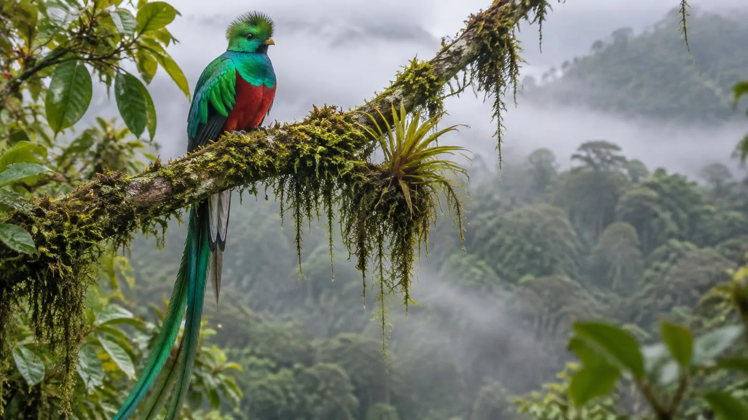 Resplendent quetzal in the Monteverde Cloud Forest, Costa Rica